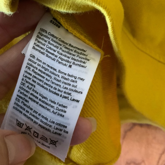 Helly Hansen Canary Yellow Men's Hoodie XL - Picture 5 of 5